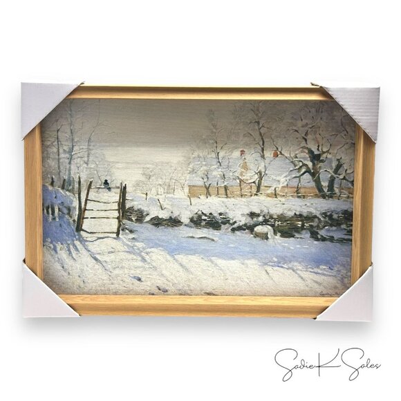18x12 Snow Landscape Wall Art - Threshold Studio McGee, Target Christmas 2024 - Picture 7 of 7